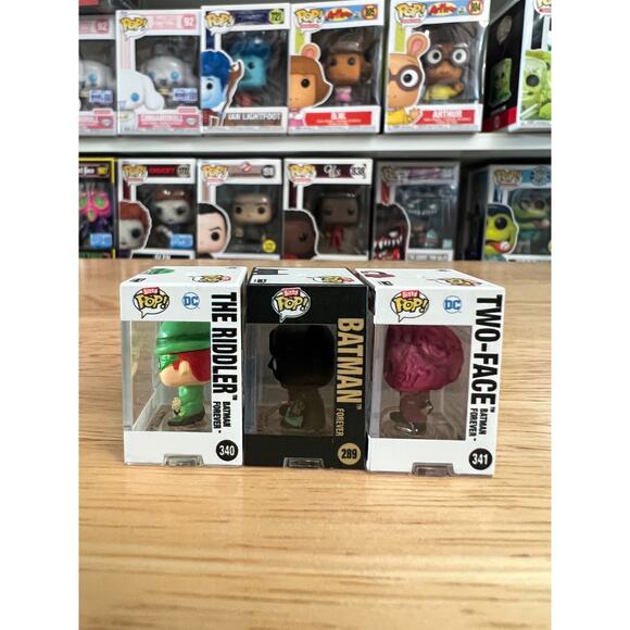 3 BITTY Batman Forever 1-Inch Funko Pops Riddler Two-Face Movies DC Comics 1995 - Picture 3 of 6